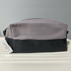 Gray  'Father of the Bride' Pouch
